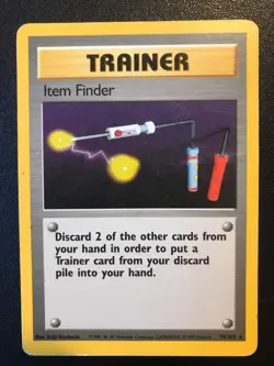 3 Item Finder 74/102 Base set Pokemon cards - Image 4