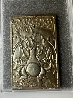 1999 Burger King Pokemon Charizard Nintendo 23K Gold Plated Trading Card - Image 2