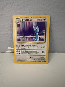 Pokemon TCG Base Set Dragonair Unlimited Rare Card 18/102 MP-HP Condition - Image 1
