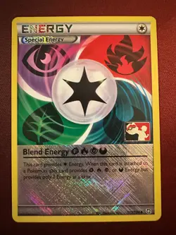 BLEND ENERGY GFPD 117/124 Dragons Exalted LEAGUE PROMO crosshatch Pokemon card - Image 1