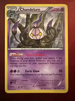 CHANDELURE 60/101 Noble Victories rare Pokemon TCG card VLP-NM - Image 1