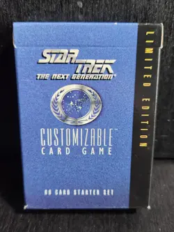 STAR TREK: THE NEXT GENERATION CUSTOMIZABLE CARD GAME 60 CARD STARTER SET OPEN - Image 1