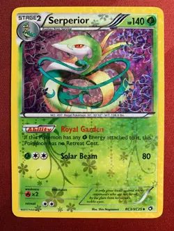 SERPERIOR RC3/RC25 Legendary Treasures / Radiant Collection HOLO Pokemon card NM - Image 1