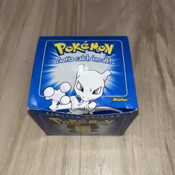 Pokemon Burger King 23k Gold Plated Trading Card Mewtwo In Blue Box, New - Image 1