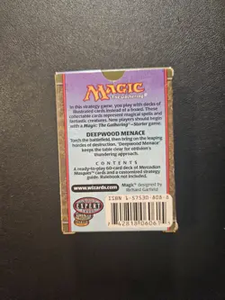 MTG Magic The Gathering Mercadian Masques Precon Deck Deepwood Menace OPEN BOX - Image 2