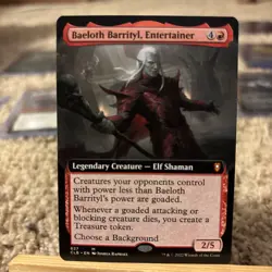 Baeloth Barrityl, Entertainer 627M Extended Art MTG(CLB) - Image 1