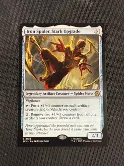 Iron Spider, Stark Upgrade SPM 0166 Rare MTG Marvel's Spider-Man - Image 1