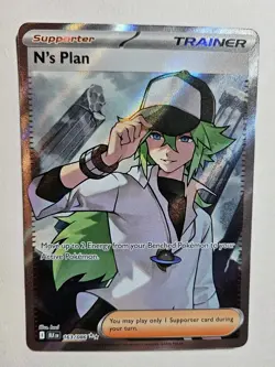 N's Plan 163/086 Pokemon Scarlet & Violet Black Bolt Ultra Rare - Image 1