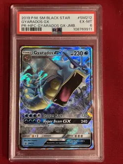 2019 POKEMON SM BLACK STAR PROMO SM212 GYARADOS GX PR-HIFC-GYARADOS GX-JMB. PSA6 - Image 2