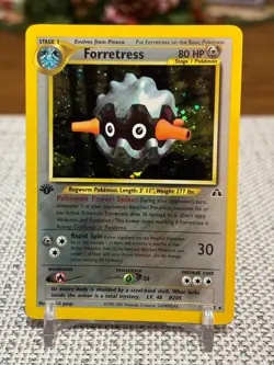 2001 Pokemon #2/75 Forretress (Neo Discovery) 1st Edition Holo NM - Image 1