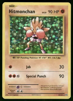 Hitmonchan 62/108 Holo Rare Holo NM Pokemon XY - Evolutions - Image 1