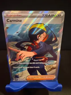 Carmine 204/167 Full Art Trainer Ultra Rare Twilight Masquerade Pokemon TCG - Image 2