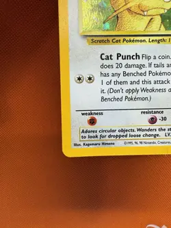 Meowth Promo WoTC 10 Holo Vintage GB Stamped Pokemon - part SWIRL - MP #1096 - Image 4