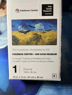 Pokemon Center x Van Gogh Museum: Corviknight Wheatfield Playmat - Image 1