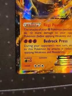Regirock EX Ultra Rare XY - Fates Collide 43/124 LP, Pokemon - Image 4