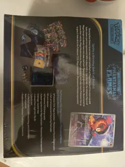 Opened Pokemon Mega Evolution Phantasmal Flames ETB Elite Trainer Box Read - Image 2