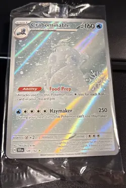 Crabominable 149/142 SEALED Snowflake Stamped Promo Pokemon Holiday Calendar NM - Image 1