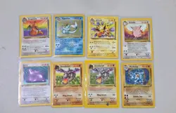 Pokemon Vintage Lot Aerodactyl, Ditto, Machamp, Etc Some 1st Edition 8 Card Lot - Image 1