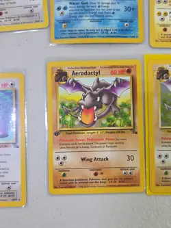 Pokemon Vintage Lot Aerodactyl, Ditto, Machamp, Etc Some 1st Edition 8 Card Lot - Image 3