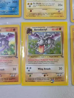 Pokemon Vintage Lot Aerodactyl, Ditto, Machamp, Etc Some 1st Edition 8 Card Lot - Image 4