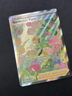 Gardenia's Vigor GG61/GG70 - Crown Zenith Galarian Full Art Pokemon Card - NM - Image 3
