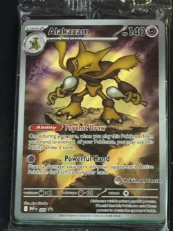 Alakazam 009 Mega Evolution Pokemon Center ETB Promo Card SEALED - Image 1