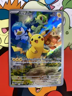 Pokemon: Pikachu SVP 027 Paldea Evolved ETB Black Star Promo Card NM/M - Image 1
