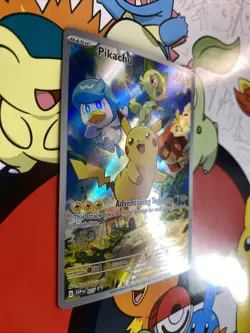 Pokemon: Pikachu SVP 027 Paldea Evolved ETB Black Star Promo Card NM/M - Image 2