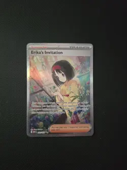 Pokemon TCG Scarlet & Violet 151 Erika's Invitation SIR Holo Card 203/165 - Image 1