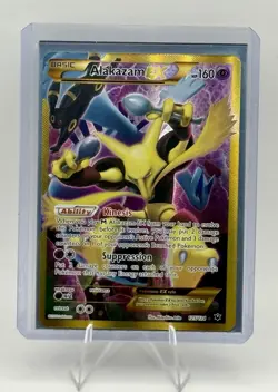 Pokemon TCG Alakazam EX Fates Collide 125/124 Full Art Secret Rare Card - Image 1