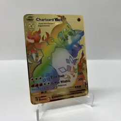 Charizard VMAX HP330 Pokemon Gold Metal Card Collectible/Display - Image 1