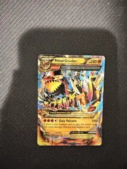 Pokemon Mega Primal Groudon EX OMEGA 86/160 Holo Ultra Rare XY Primal Clash Card - Image 2