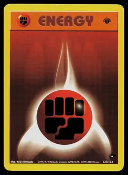 Pokemon Gym Challenge 127/132 Fighting Energy 1st Edition Pokemon Card - Image 1