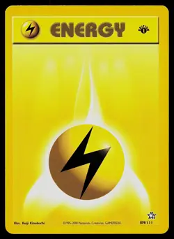Pokemon Neo Genesis 109/111 Lightning Energy 1st Edition Pokemon Card - Image 1