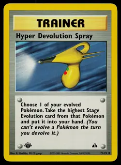 Pokemon Neo Discovery 73/75 Hyper Devolution Spray 1st Edition Pokemon Card - Image 1