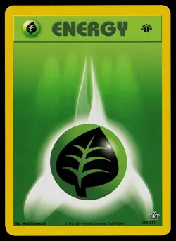 Pokemon Neo Genesis 108/111 Grass Energy 1st Edition Pokemon Card - Image 1