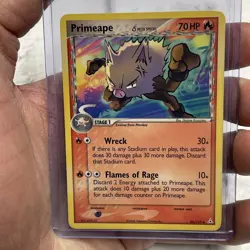Primeape (Delta Species) - 50/110 Uncommon Holon Phantoms LP+ Pokemon TCG Card - Image 1