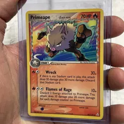 Primeape (Delta Species) - 50/110 Uncommon Holon Phantoms LP+ Pokemon TCG Card - Image 2