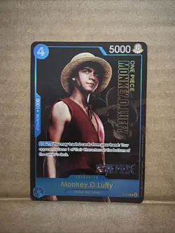 One piece Monkey D.Luffy P-055 Live Action Premium English Card Foil - Image 1