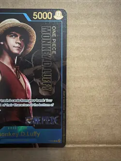 One piece Monkey D.Luffy P-055 Live Action Premium English Card Foil - Image 4
