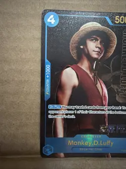 One piece Monkey D.Luffy P-055 Live Action Premium English Card Foil - Image 5