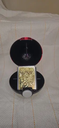 Pokemon Burger King Gold-Plated Card Mewtwo #150 Pokeball Card with box and cert - Image 2