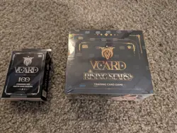 VCard TCG Rising Stars 1st Edition Booster Box VTuber NEW SEALED + Card Sleeves - Image 1