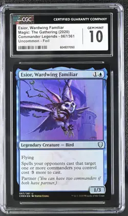 ESIOR, WARDWING FAMILIAR Commander Legends Foil CGC 10 MTG [Nostalgium] - Image 1