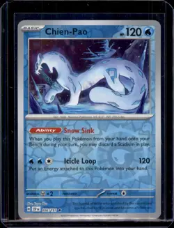 Chien-Pao SV08: Surging Sparks Pokemon 056/191 Reverse Holo NM+ - Image 1
