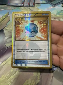 Pokemon TCG Dive Ball 161/160 Trainer Secret Rare Holo HP - Image 1