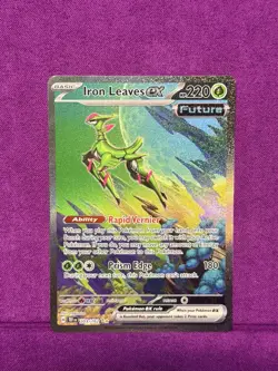 Pokemon Iron Leaves EX Temporal Forces #203/162 SIR, NM Condition - Image 1