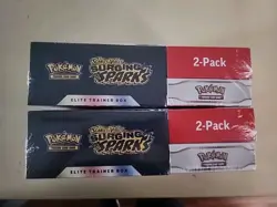 (2 BOXES) Pokemon Surging Sparks ETB + Booster Bundle Costco 2-pack - SEALED! - Image 2