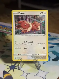 Pokemon TCG Eevee SWSH175 Sword & Shield Black Star Promo Holo 2021 - Image 1