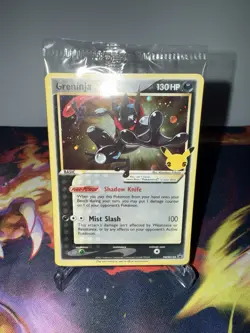 Greninja Gold Star Promo - SWSH144 Pokemon Holo Celebrations - SEALED - Image 1